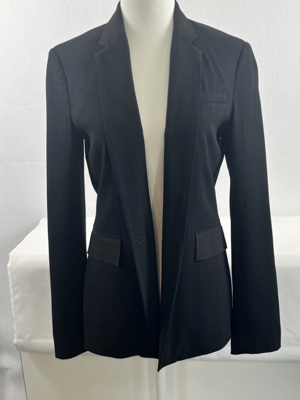 Rag & Bone Rylie Black One Button Blazer Women’s Size 4 Quiet Luxury